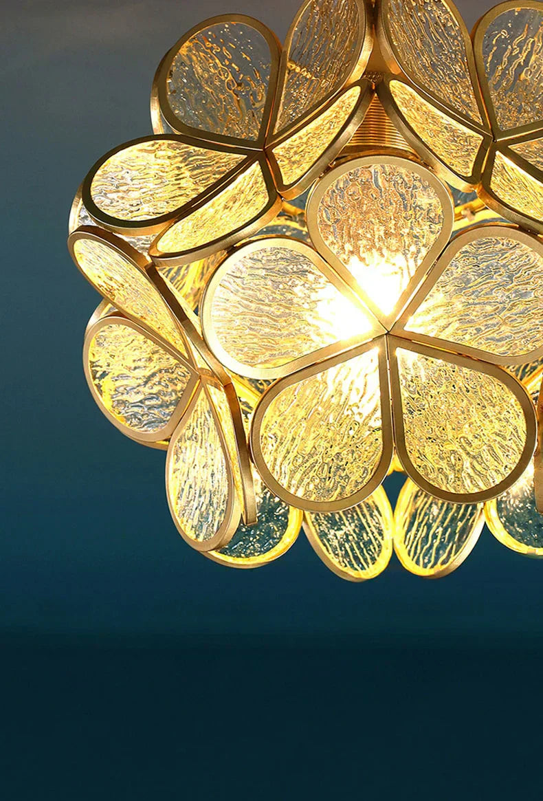 Liora Glass Flower Pendant Light for Living Rooms and Homes | Temsk