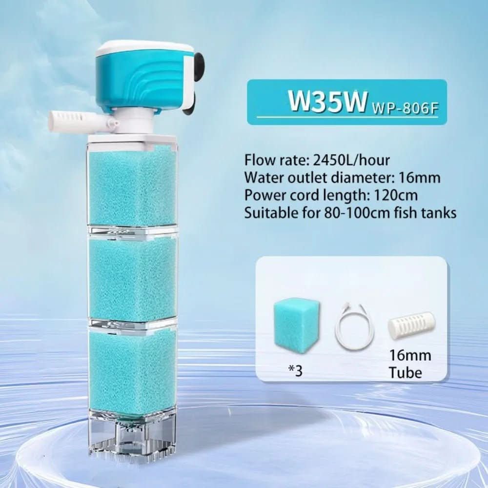 ClearWave Pro 5-In-1 Aquarium Filter System For Crystal Clear Water | Temsk