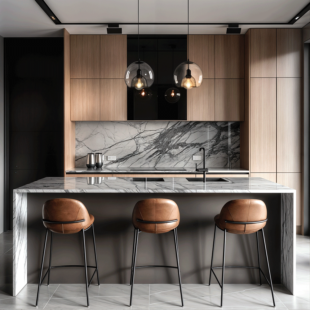 Lampade a sospensione Aurelia in vetro per cucine moderne e altro | Temsk