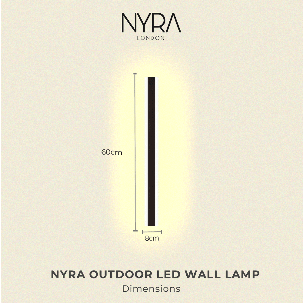 Astrae Long-Strip Outdoor LED Wall Light in Aluminum for Homes and Businesses | Temsk