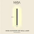 Astrae Long-Strip Outdoor LED Wall Light in Aluminum for Homes and Businesses | Temsk