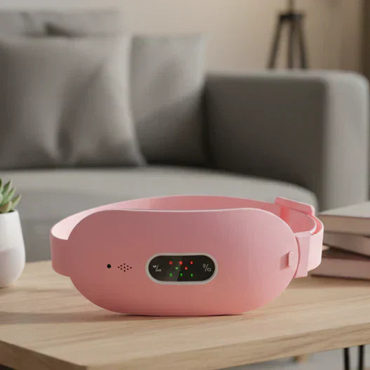 Přenosná masážní podložka CalmiWave pro úlevu od menstruačních bolestí, grafenové teplo a vibrace | Temsk