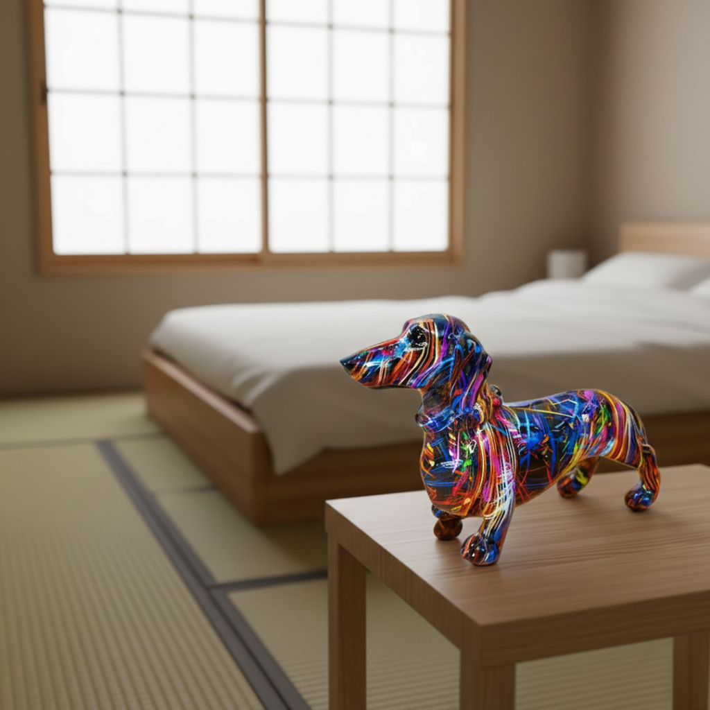 Dachshund Dog Figurine Decor For Home Or Office Display | Temsk
