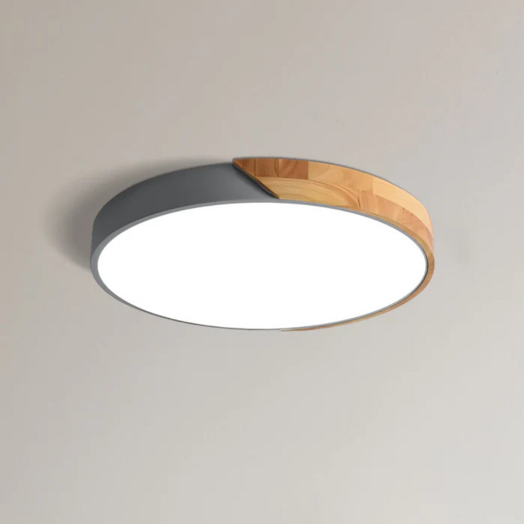 Træloftslampe med skandinavisk stil og varm LED-glød | Temsk