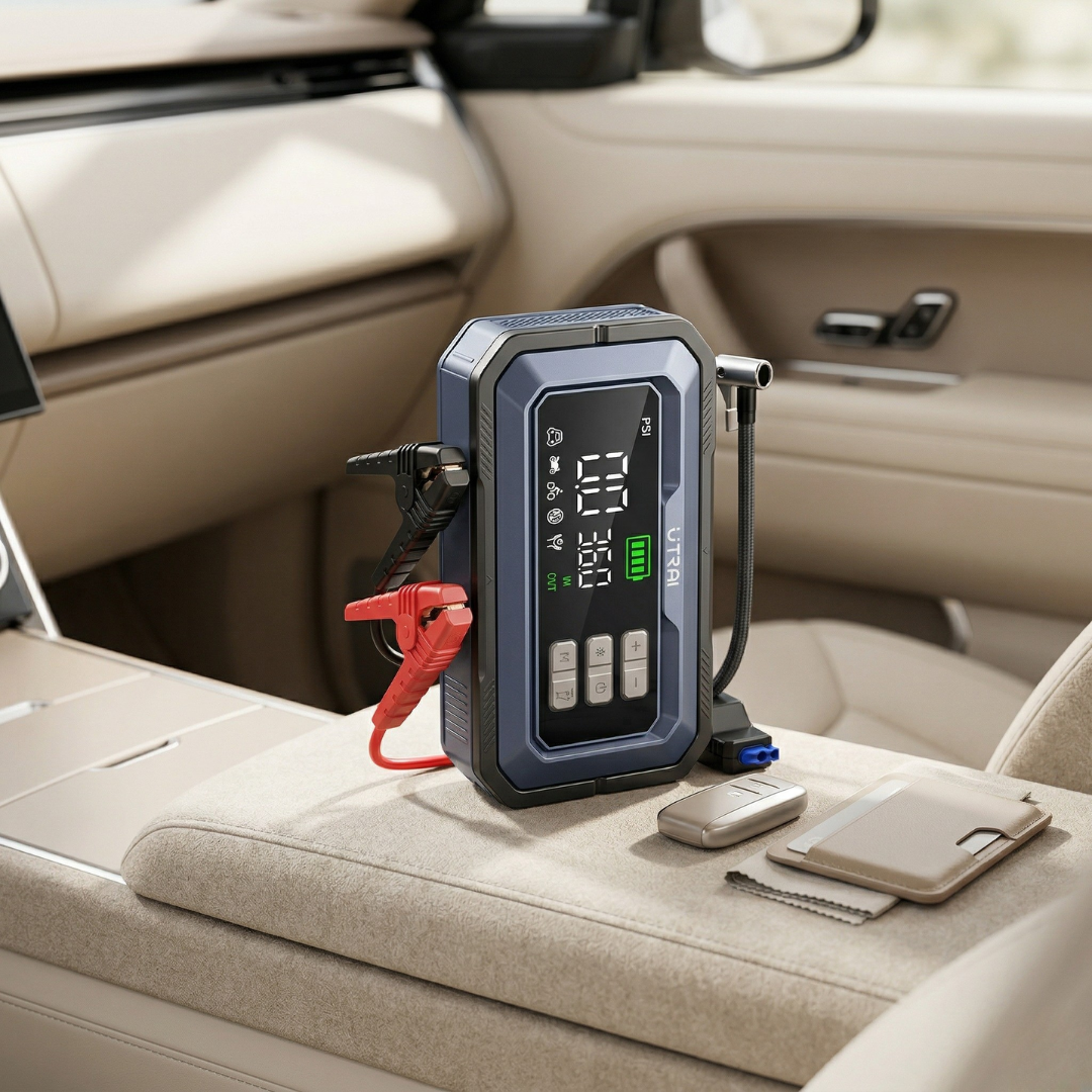 Car Jump Starter With Air Compressor For Emergency Roadside Power | Temsk