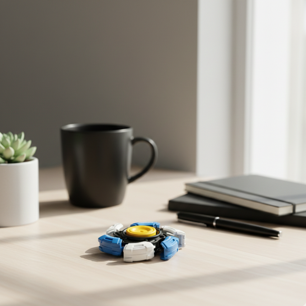 Glowing Metal Fidget Spinner For Desk Or Office Use Everyday | Temsk