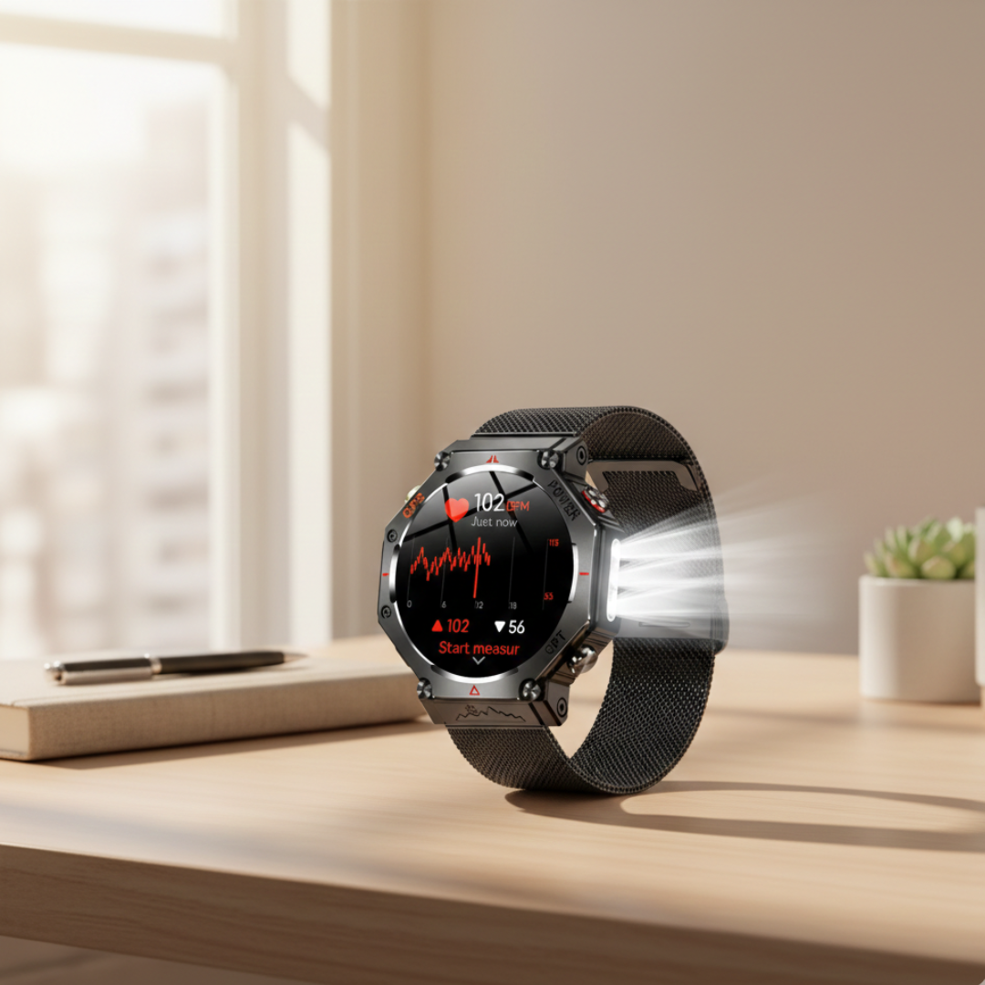 AMOLED GPS Smartwatch Waterproof Outdoor Watch With Compass And Altimeter | Temsk