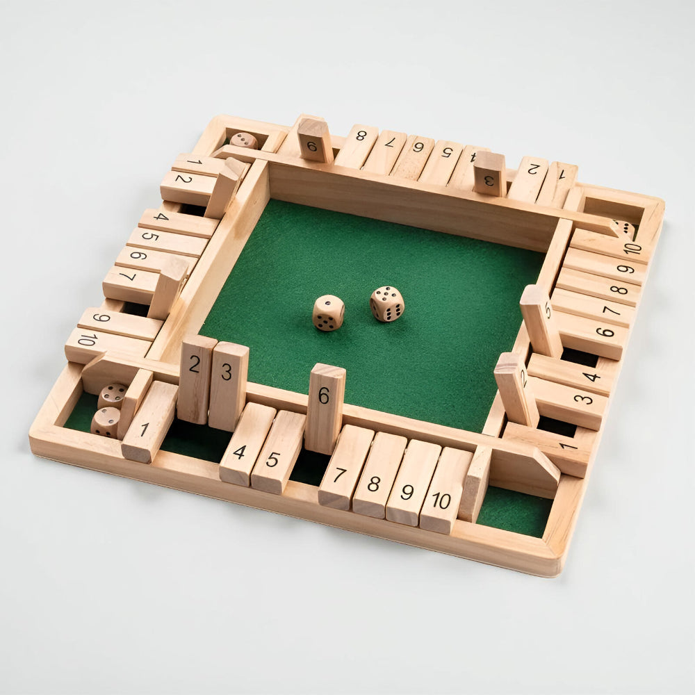 Wooden Math Board Game For Families Educational Tabletop Set | Temsk