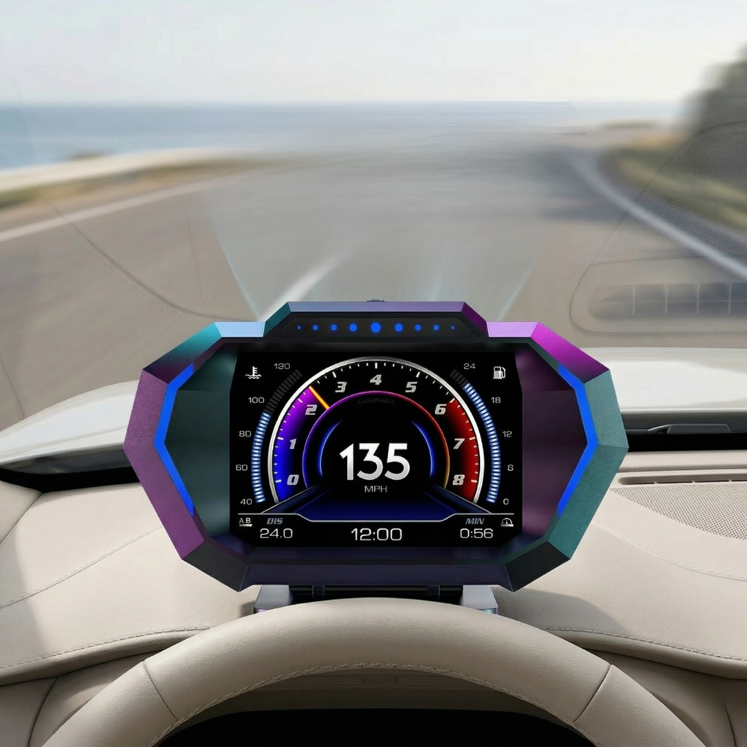GPS Heads-Up Display for Vehicles and Real-Time Data | Temsk