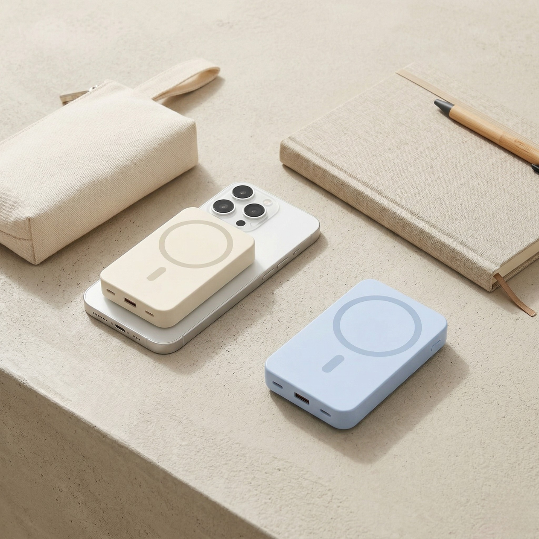Magnetic Wireless Power Bank For Travel And Everyday Use | Temsk