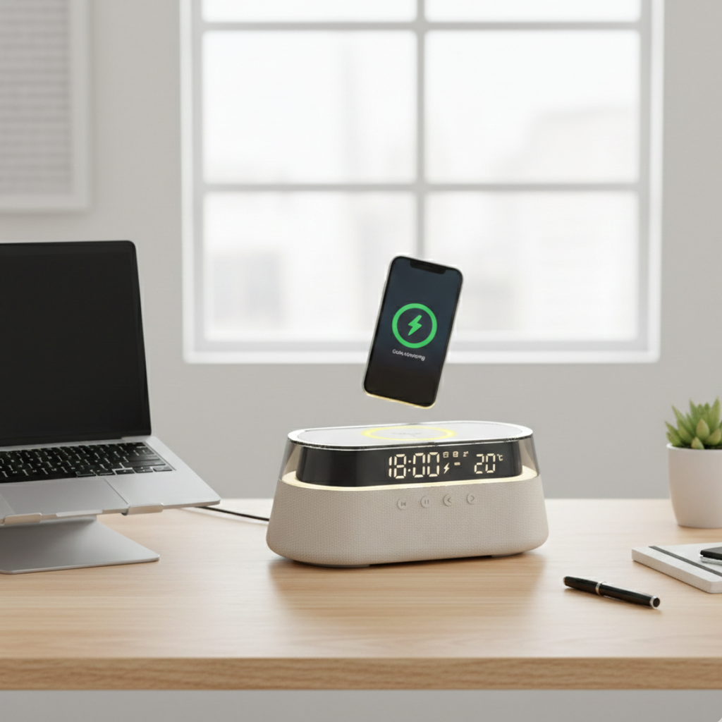 Sveglia smart con altoparlante Bluetooth per la camera da letto | Temsk