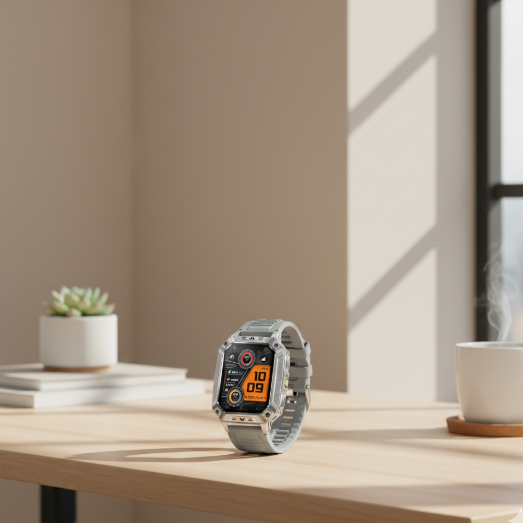 Outdoor Fitness Smartwatch With AMOLED Display, Waterproof Activity Tracker | Temsk