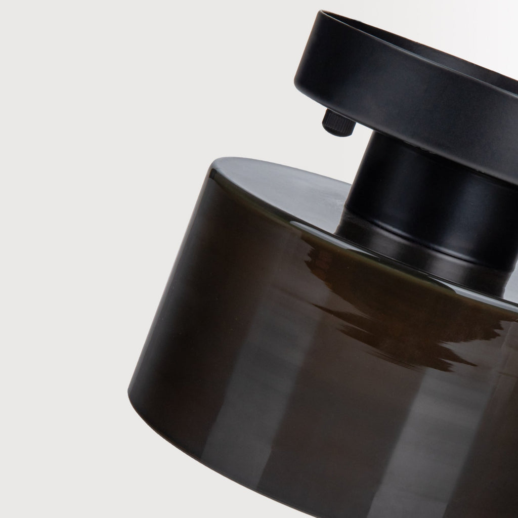 Amber glas retro loftslampe E27/E26 til køkken, gang og stue | Temsk