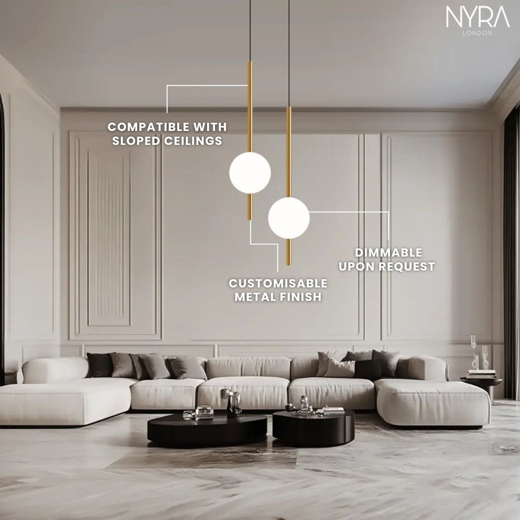 NovaGlow závěsná světla pro moderní obývací pokoje a chodby | Temsk