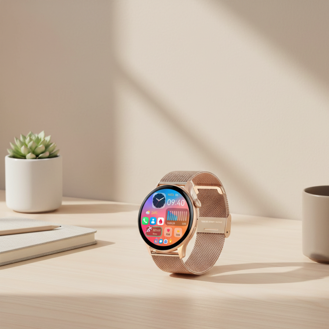 Women’s AMOLED Smartwatch With Waterproof Design And Bluetooth Calling | Temsk