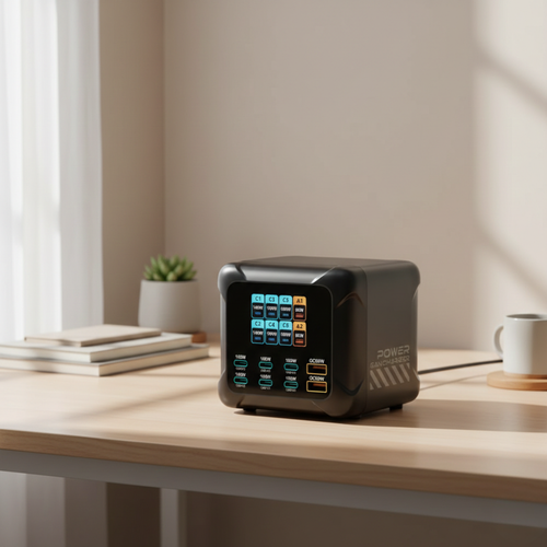 GaN Fast-Charging Hub For Multiple USB-C Devices By Temsk