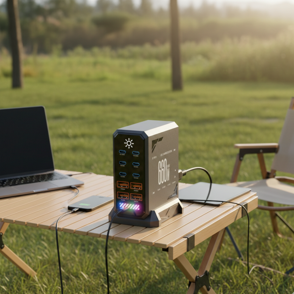 USB-C Charging Station for Multiple Devices and More | Temsk