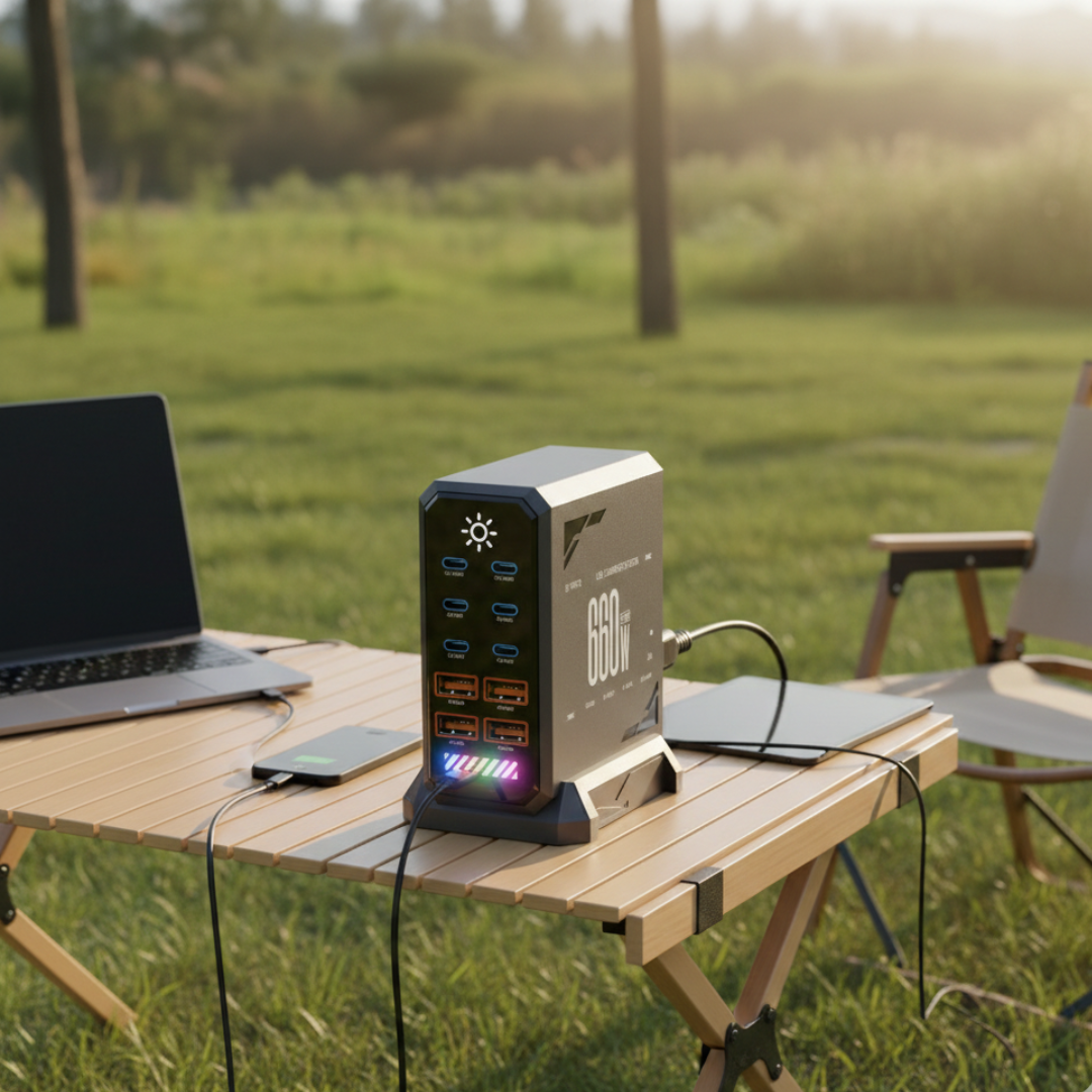USB-C Charging Station for Multiple Devices and More | Temsk