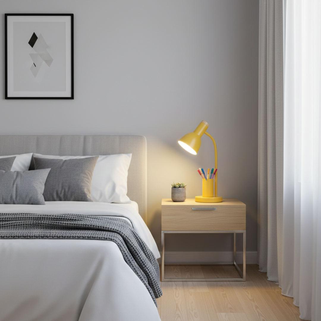 Lampada da tavolo LED con portapenne per scrivania e spazio di lavoro | Temsk