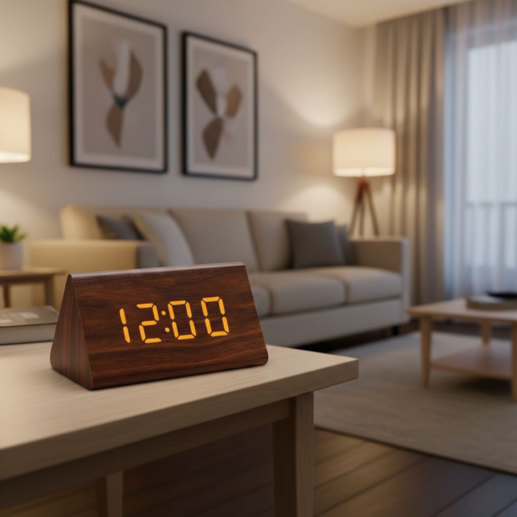 Digital Alarm Clock With LED Display For Home Or Office | Temsk