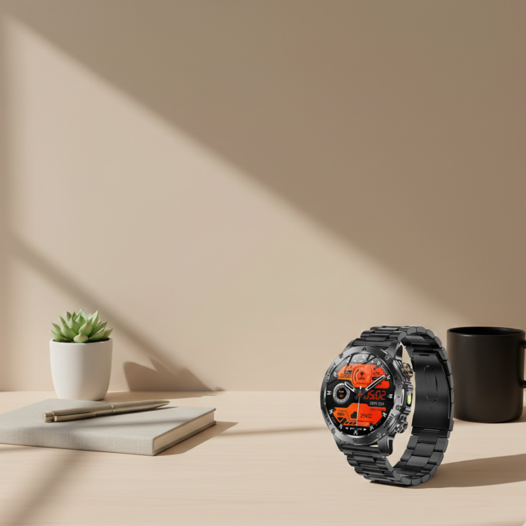 Rugged Outdoor Smartwatch With Waterproof Tactical Design And Long Battery Life | Temsk