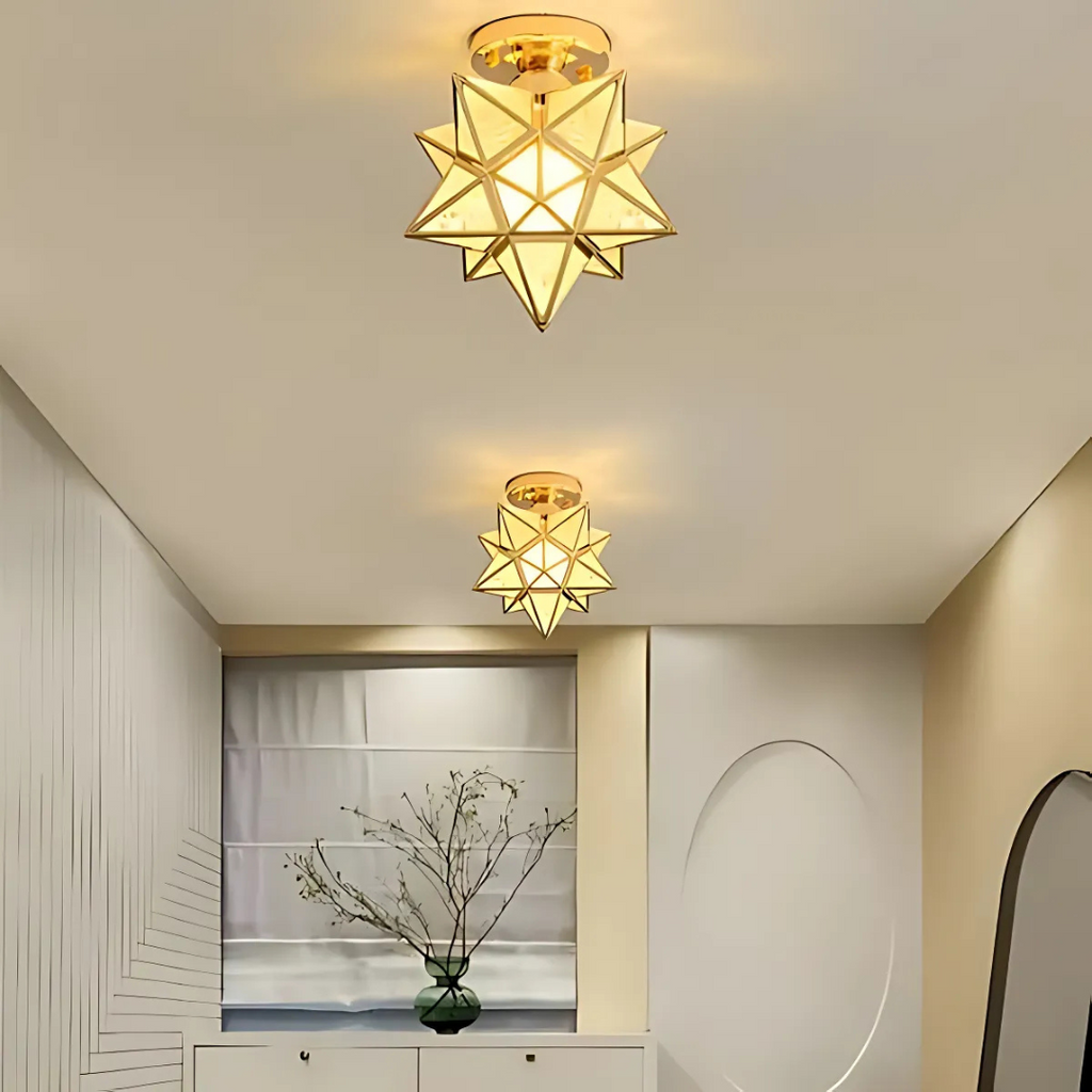 Xelio LED Deckenlampe geometrisches Stern-Design Leuchte | Temsk