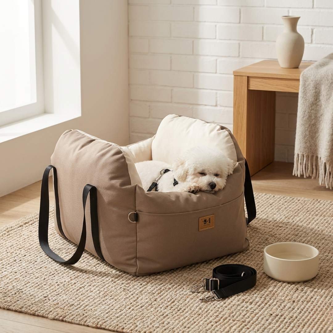 Dog Car Seat With Safety Belt For Pet Travel In Cars | Temsk
