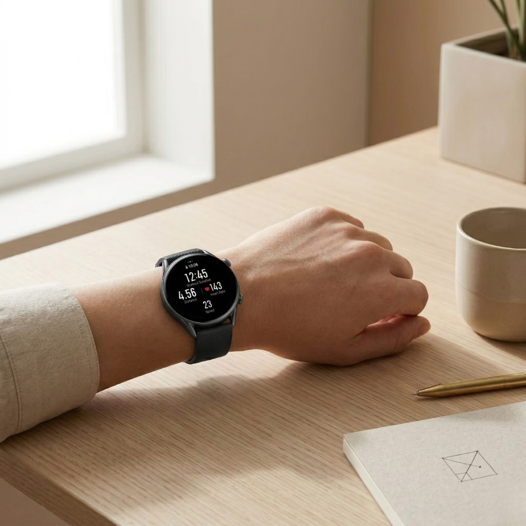 Fitness Smartwatch With AMOLED Display Activity Tracker And Bluetooth Watch | Temsk