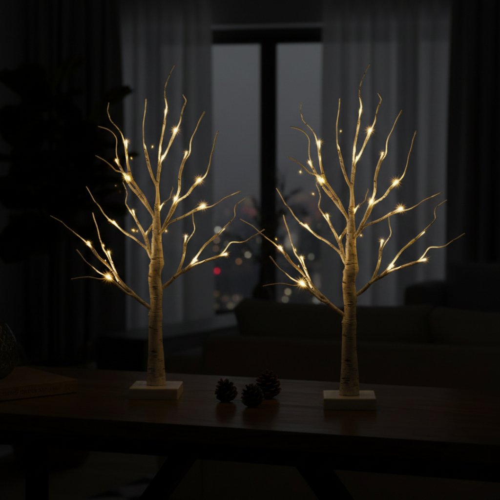 Birch Tree LED Light Decor For Cozy Ambience At Home | Temsk