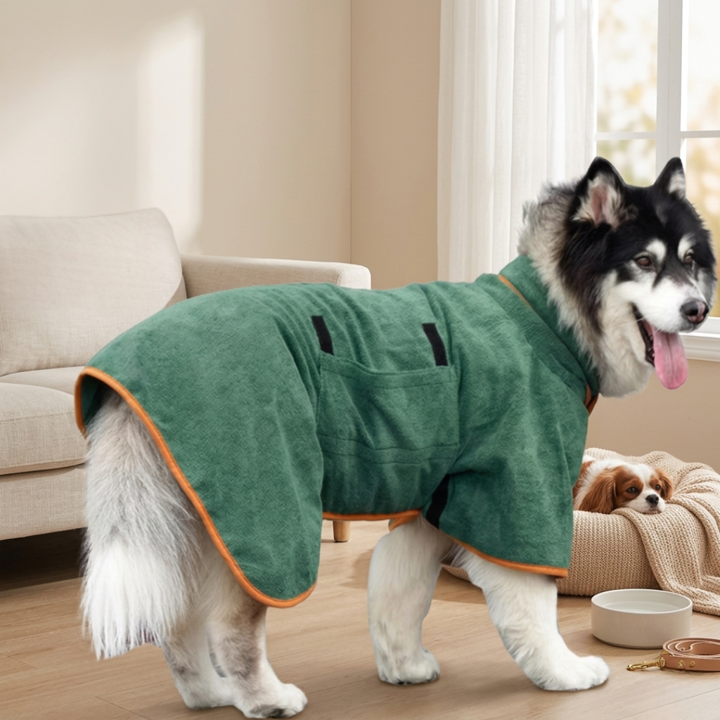 Microfiber Dog Drying Towel For After Bath Use At Home | Temsk