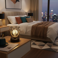 Industrial Cage Table Lamp For Indoor Living Rooms | Temsk