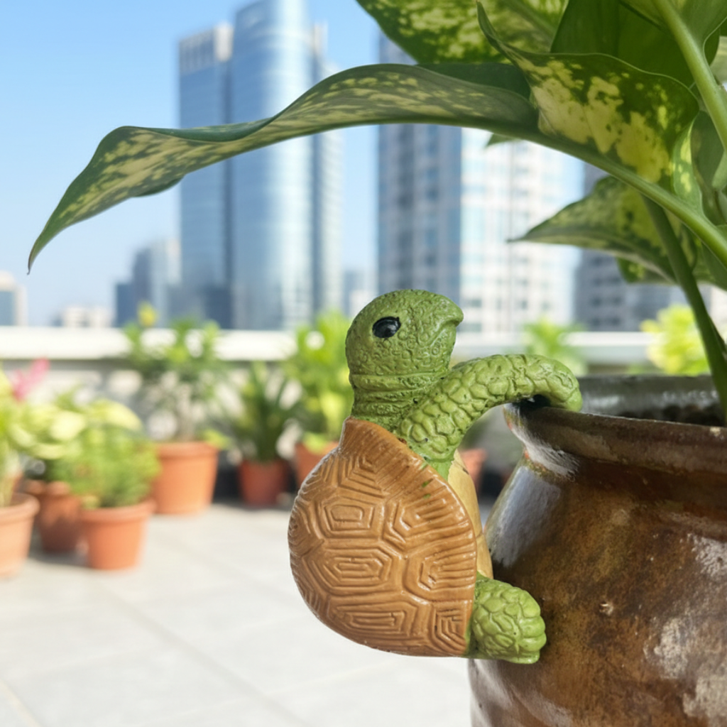 Hanging Turtle Resin Decor For Playful Plant Pots And Corners | Temsk