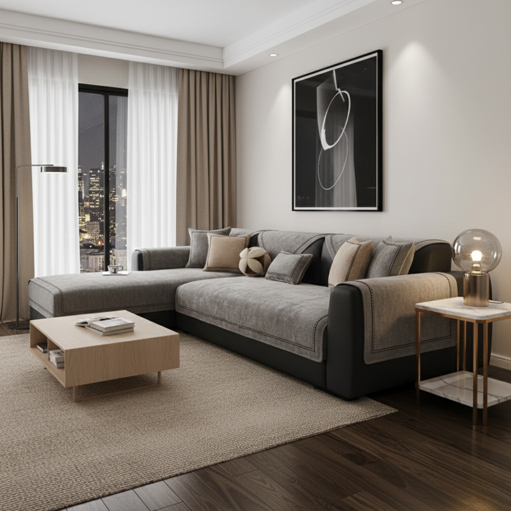 Chenille Non Slip Sofa Cover For Elegant Comfort And Protection | Temsk