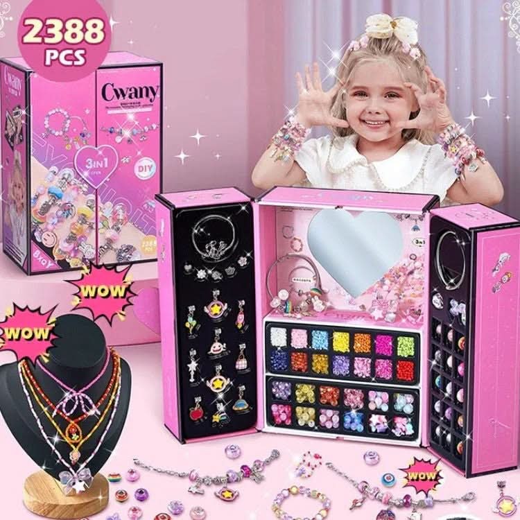 LuminaCraft Creative Bracelet Craft Kit For Girls With Sparkling Charms | Temsk