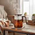 Clear Glass Teapot With Infuser For Loose Leaf Tea Brewing | Temsk
