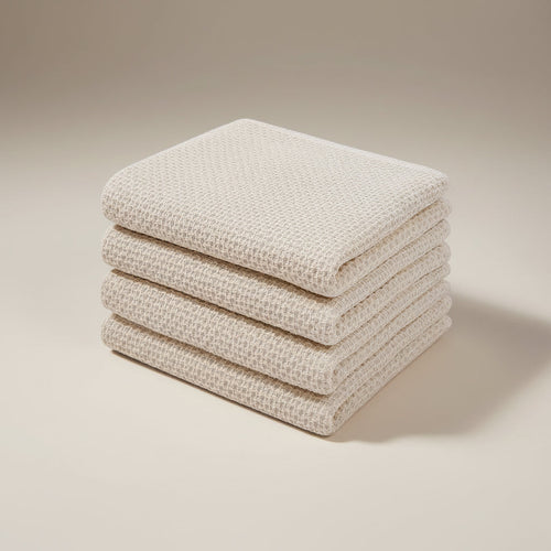 Durable Cotton Kitchen Dish Cloths With Waffle Weave Temsk