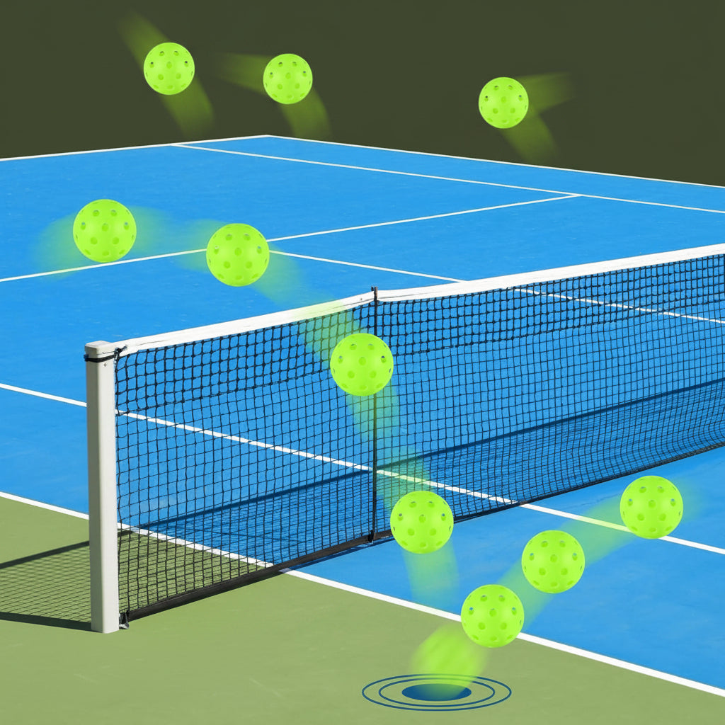 Outdoor 40-Hole Lightweight Pickleball Balls for Training and Play | Temsk