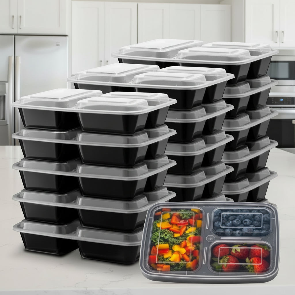 BentoForge Three Compartment Bento Box For Structured Meals | Temsk