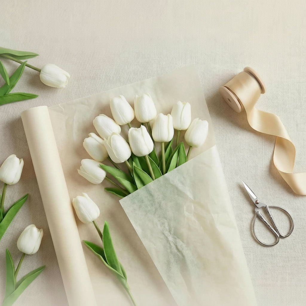 Mother's Day Real-Touch Tulips With PU Stems Bouquet | Temsk