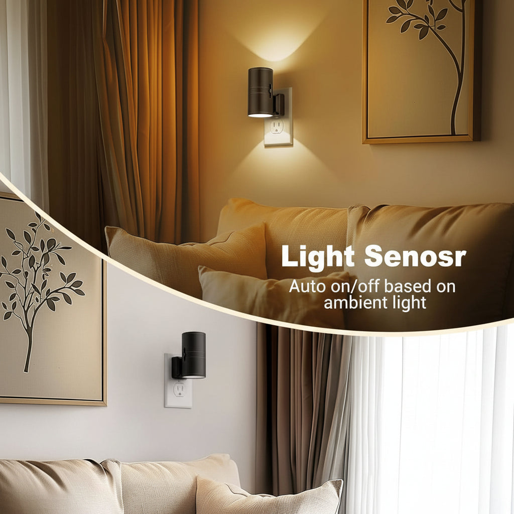LumenNest LED Night Light, Dimmable and Automatic for Subtle, Stylish Lighting | Temsk