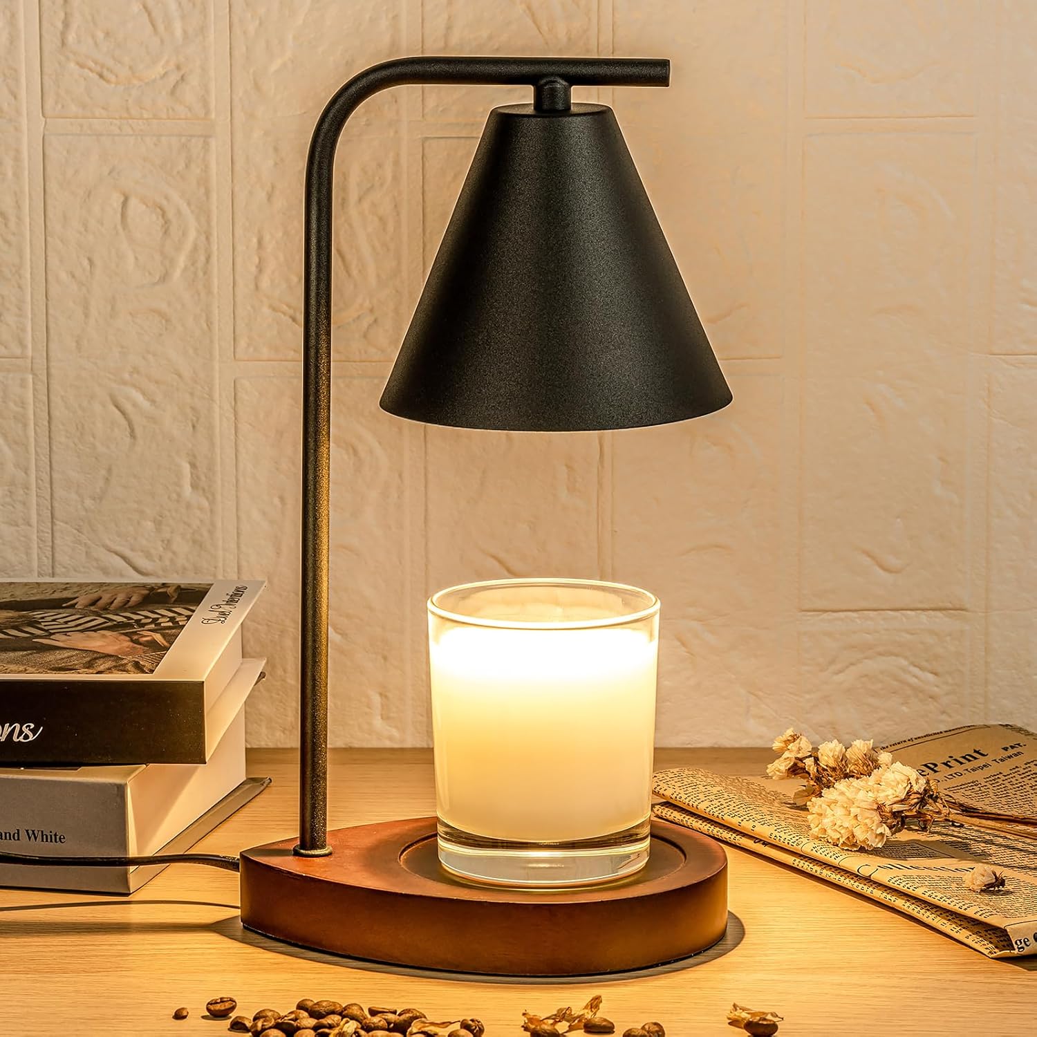 Elektrická lampa na tavení vosku a ohřívání svíček pro stolní použití | Temsk