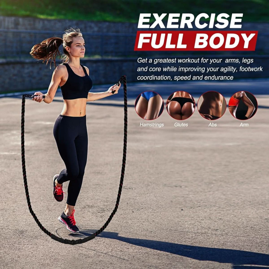 PulseFlex Adjustable Weight Jump Rope For Cardio And Strength Training | Temsk