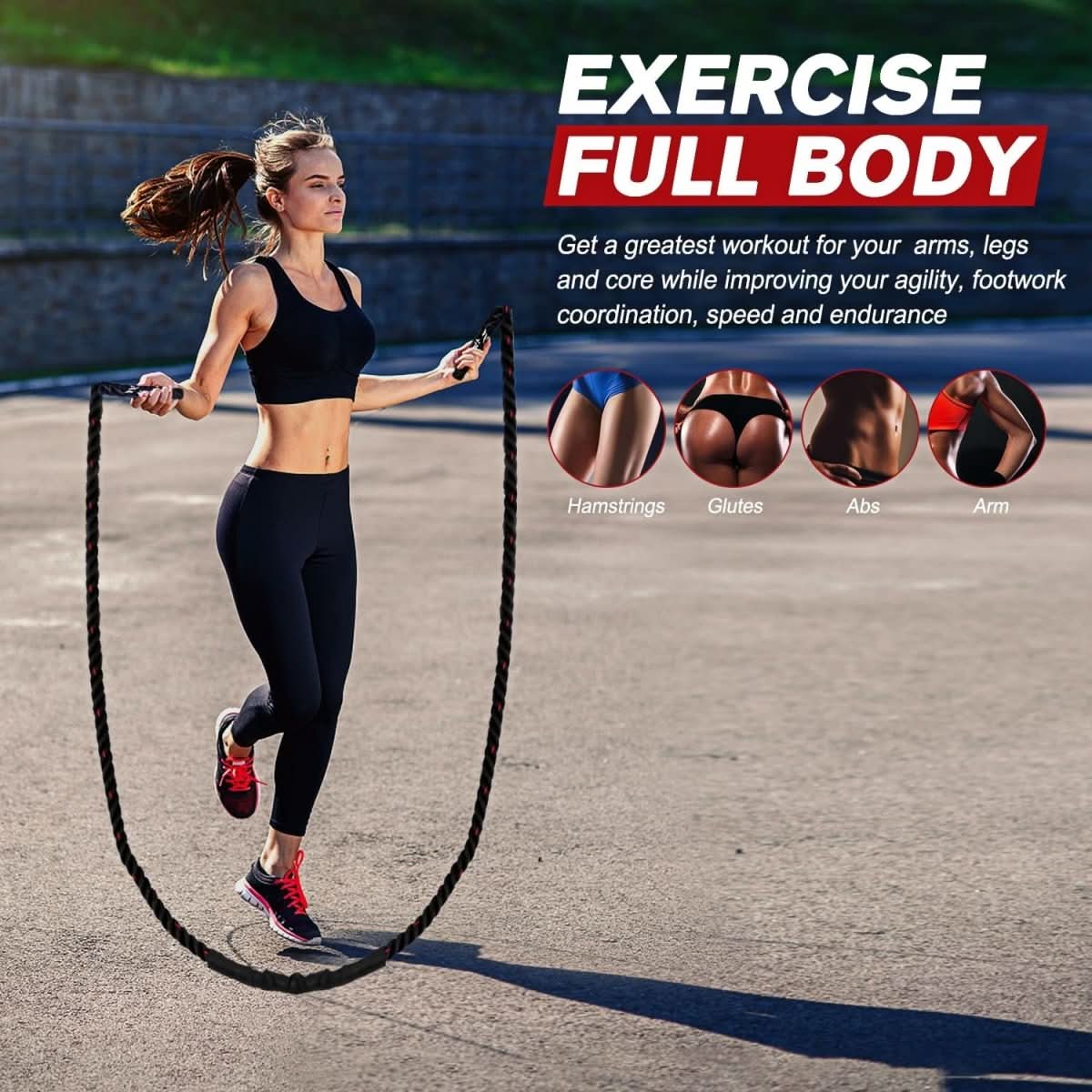 PulseFlex Adjustable Weight Jump Rope For Cardio And Strength Training | Temsk