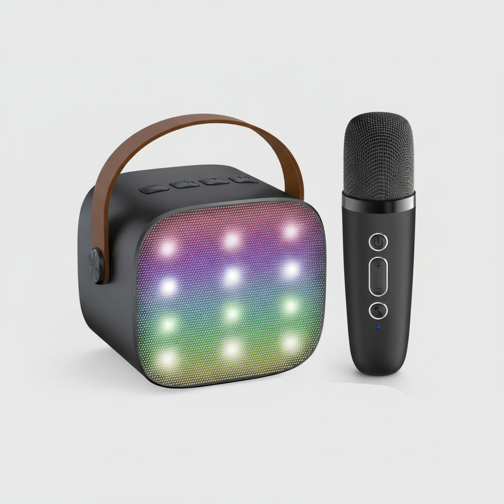 Karaoke System With Bluetooth Portable Speaker And Wireless Microphones | Temsk