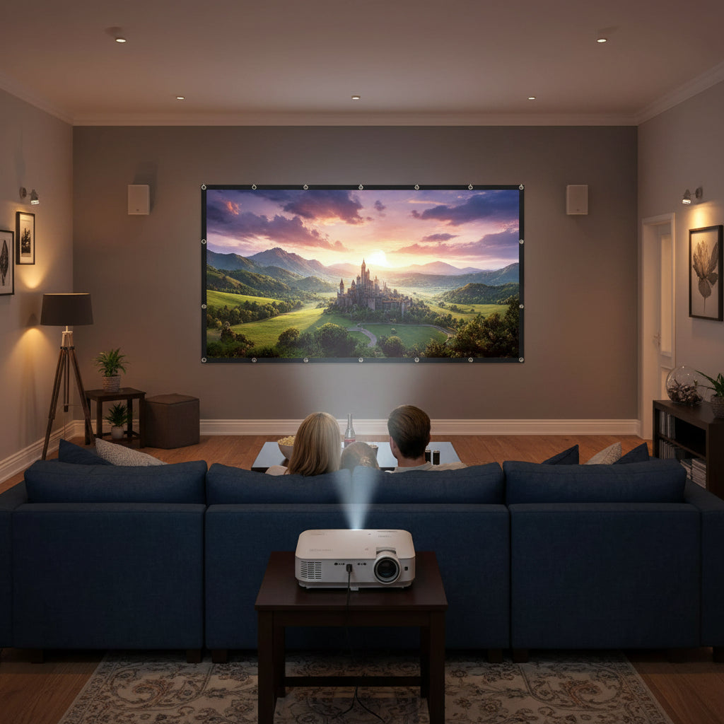 Lightweight 120 Inch Screen For Outdoor Projection And HD Viewing | Temsk