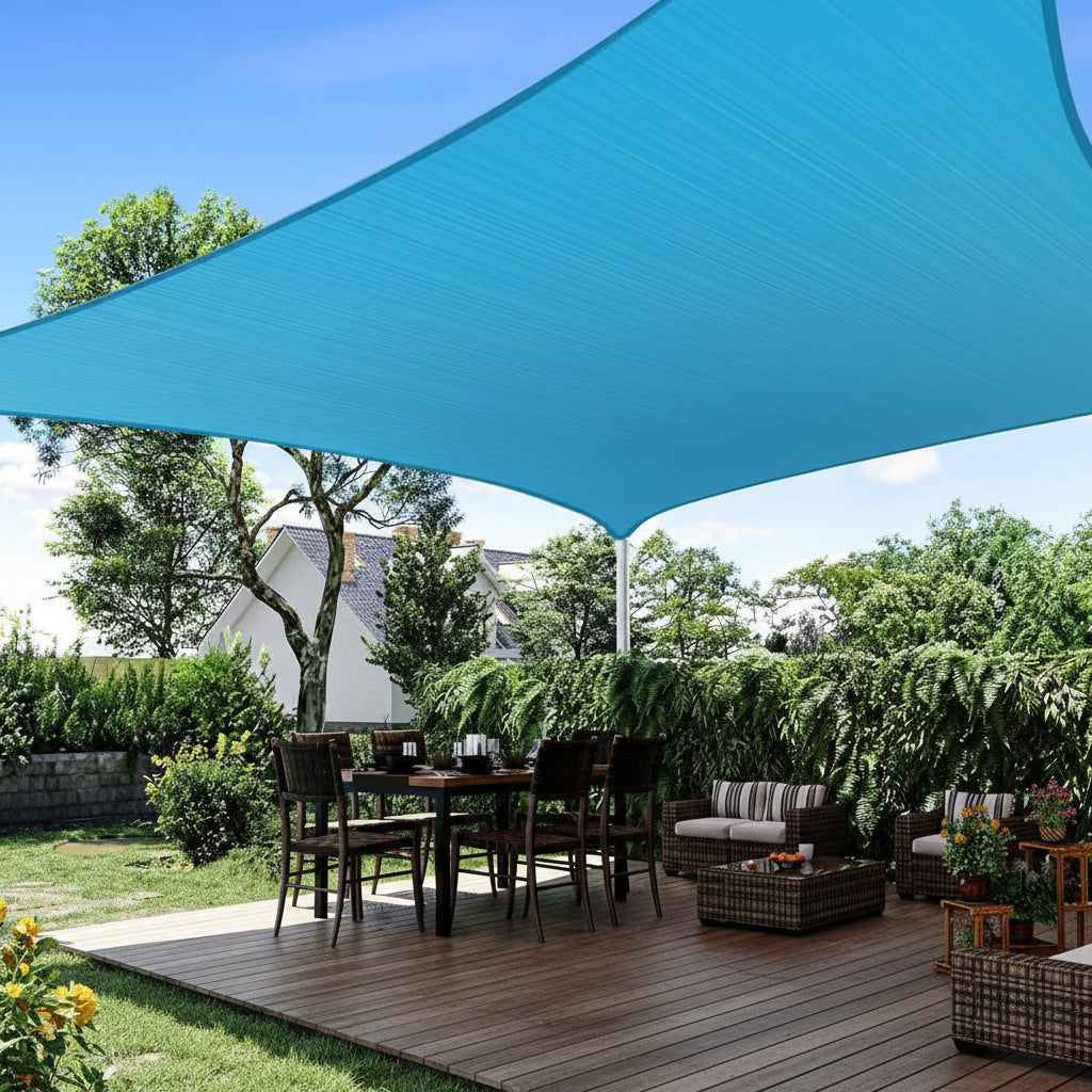Rectangular Awning With UV Protection For Garden And Terrace | Temsk