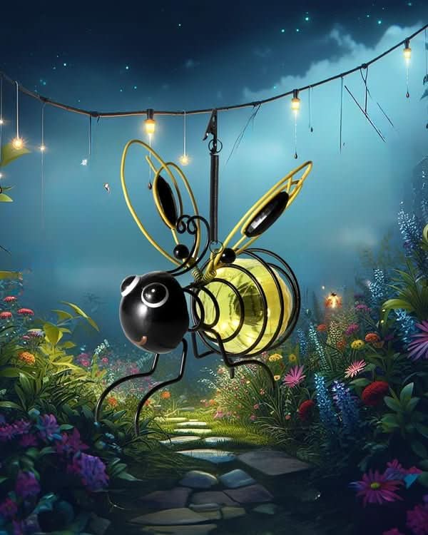 BeeGlow Solar Bee Garden Light for Ambient Ambience | Temsk