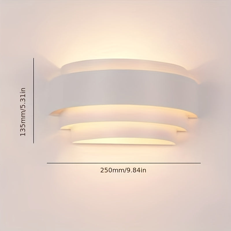 Moderne Metall-Wandlampe mit Auf- und Abwärtslicht | Temsk