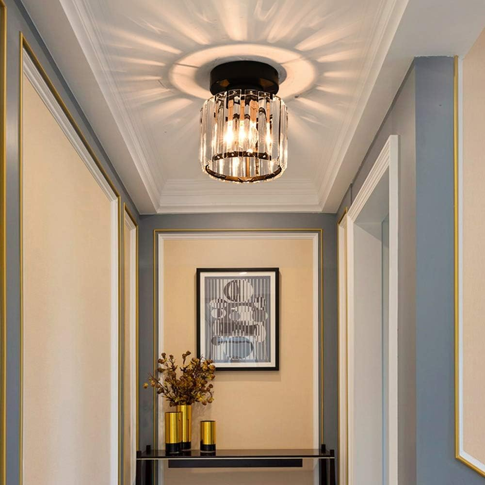 Crystal Ceiling Light E27, Surface Mounted, Modern Hall and Living Room | Temsk