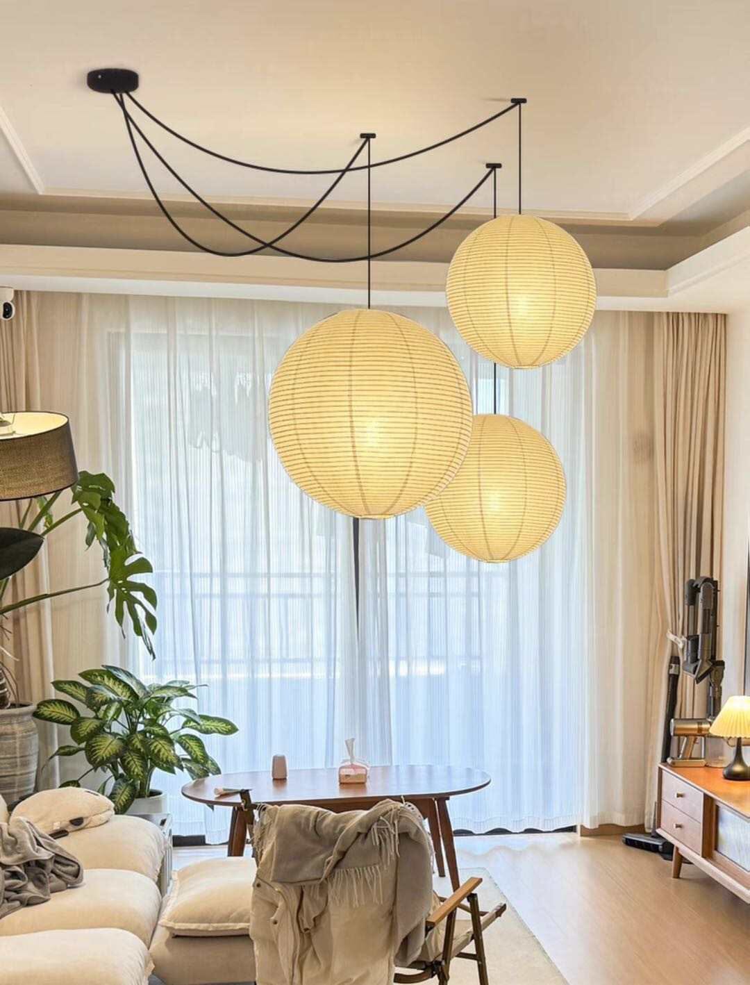 Závěsná světla Nova s designem papírových balónků pro moderní interiéry | Temsk